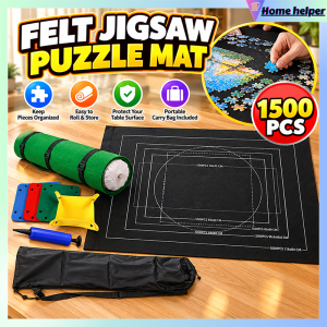 1500pcs/set Felt Jigsaw Puzzle Mat Puzzle Storage Mat Felt Jigsaw Puzzle Roll Mat