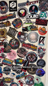 CUSTOMIZE LOGO STICKER PRINTING - HIGH QUALITY VINYL Indoor Outdoor Vinyl Sticker Waterproof&Non-Faded