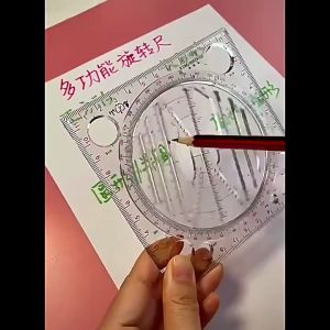 Thước kẻ hình tam giác đa năng có thể xoay được
