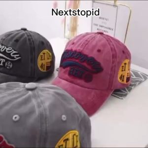 Topi bisbol koboi pria pasang surut wanita Korea dicuci melakukan huruf bordir tua yang rusak topi lidah bebek empat musim topi matahari kasual