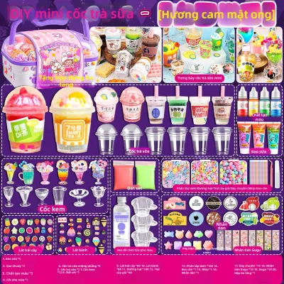 Bộ Đồ Thủ Công DIY Mini Tea Cup Dành Cho Trẻ Em Và Phụ Nữ Bộ Đồ Thủ Công Sáng Tạo Kem Nước Sữa Đồ Chơi Cho Bé Gái
