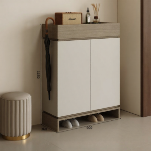 PAMEDI | Practical High Wood Shoe Cabinet