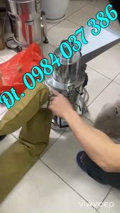 Máy xay thuốc bắc  tam thất  xay dược liệu DF25 6 búa đập siêu khỏe mô tơ 3 kí