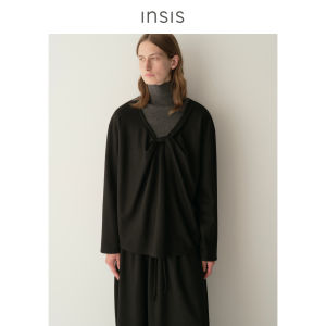 INSIS FEMME | Woolen Elegant Reversible Ruched Loose Blouse