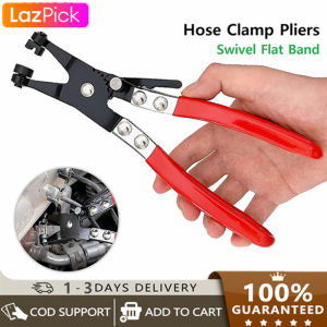 คีมหนีบแหวนล็อคท่อ คีมหนีบเข็มขัดรัดท่อ คีมบีบเข็มขัดรัดท่อ ปากตรง ที่หนีบเข็มขัด คีมกำจัดเครื่องมือติดตั้งสำหรับยานยนต์ซ่อม คีมถอดแหวนล็อกท่อ ถอดเข็มขัดรัดท่อ คีม