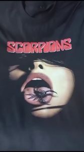 T-SHIRT Kaos Merchandise Musik SCORPIONS Bahan 24s