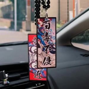 Hotsticker Japan Style Ward Off Evils Car Hanging Ornament Blessing Amulet Car Accessorie Rearview Mirror Pendant Beaded Acrylic