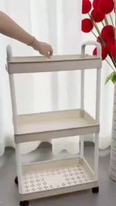 Kệ đựng đồ đa năng 3-5tầng có bánh xe đẩy chuyên dụng cho spa phòng tắm bếp chất Xe Đẩy