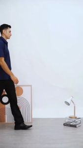 BOSS Kemeja Polos Pria Lengan Pendek Regular Fit Biru Navy