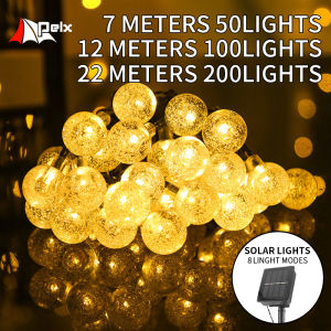 Solar String Lights 50/100/200/LED Garden christmas lights outdoor waterproof 8 Lighting Modes decor Fairy light