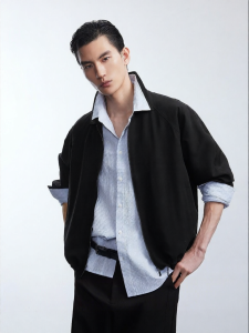 Jack Jones | Fashion Casual Embroidered Notch Collar Summer Jacket Loose