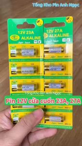 Pin Alkaline 23A 27A 12V GN cho cho cửa cuốn chuông cửa công tắc điều khiển từ xa RFbút trình chiếu