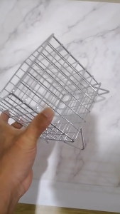 Metal Desktop Storage Basket Large Capacity Dormitory Sundry Container For Cosmetics Storage