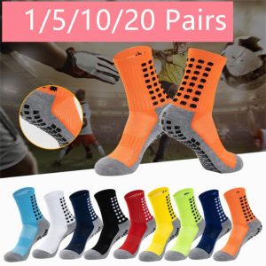 1/5/10/20 Pair Anti-slip Football Socks Men Woman Breathable Soccer Basketball Tennis Sports Sock Cycling Riding Socks Yoga Sock