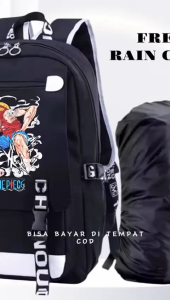 Tas Ransel Bahu Ganda & Tas Laptop Desain Keren: ONE PIECE G 0065