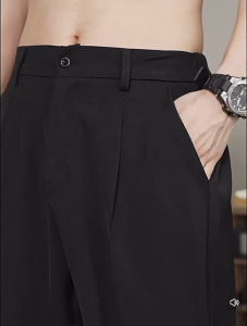 #073#M-4XL#กางเกงผู้ชายขายาวผ้าไหมน้ำแข็งกางเกงแฟชั่นใส่ทำงานได้ใส่เที่ยวได้ใส่ได้ทุกโอกาสเนื้อผ้าใส่สบายกางเกงทรงหลวม