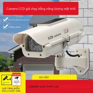 Camera Giả Chống Nước Chạy Bằng Năng Lượng Mặt Trời Với Đèn LED Nhấp Nháy Màu Đỏ Để Răn Đe Giám Sát Văn Phòng Tại Nhà