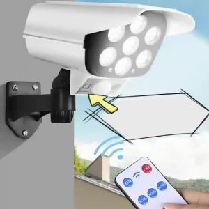 <To scare thieves and prevent theft>Solar analog monitoring lamp Waterproof Rain-proof and fire-proof 0 electricity charge for the whole year Solar induction lamp Home garden light Intelligent Human body induction lamp LED Lamp wall lights LED Spotlight