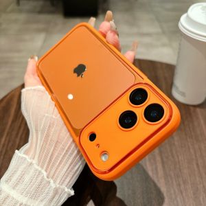 Original Transparent Hard PC Back Phone Case For iPhone 17Pro 17ProMax 16 15 14 13 12 Pro Max Full Soft Bumper Lens Film Cover