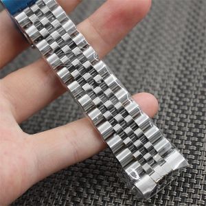 Dây Đeo Đồng Hồ Cong Cao Cấp Dành Cho Rolex Datejust Jubilee Phụ Kiện Dây Đeo Thép Không Gỉ Có Thể Điều Chỉnh 18mm-22mm Dây Kim Loại