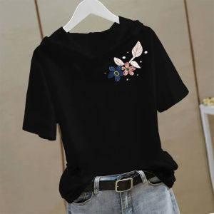 Áo Thun Cotton Tay Ngắn Mùa Hè Cho Nữ Dáng Rộng Thoải Mái Thời Trang Trẻ Trung Thể Thao Thường Ngày in Họa Tiết Cổ Tròn