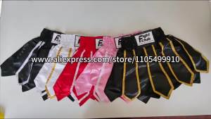 Muay Thai Shorts Women Men Kids Professional Gladiator Boxing Training Competition Pants Pink Sparring Kickboxing Fight Shorts