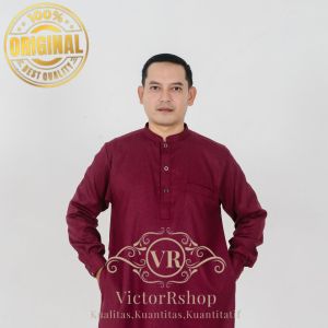 Jubah Muslim Pria Dewasa Polos dan SlimfitJubah Gamis Slimfit Lengan Panjang Jubah Katun Premium .