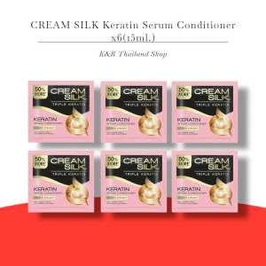 CREAM SILK TRIPLE KERATIN SERUM CONDITIONER 15ml (x6)