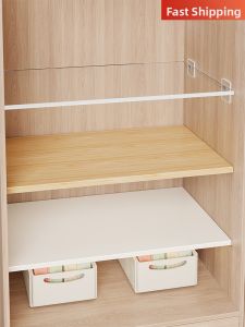 Customizable Solid Wood No-drill Shelf Board