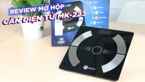 Cân điên tử bluetooth phân tích chỉ số cơ thể Kachi mk223