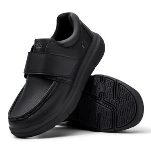 FitVille Wide Fit Mens Leather Shoes Diabetic Walking Shoes Oxford Shoes Formal Business Shoe Comfortable All Day Wear
