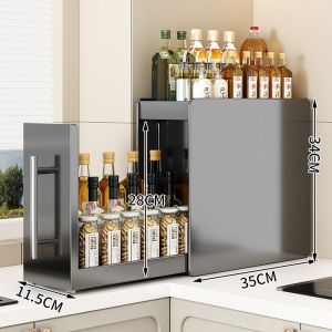 AMU·PIGGY | Corner Spices Storage Rack