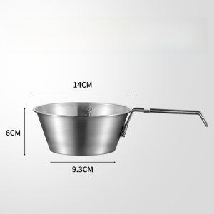 Large Size 304 Stainless Steel Outdoor Portable Camping Picnic Dining Set Snowela Bowl Foldable Plate Utensils Storage Container