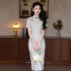 New Chinese Style Modified Girls Floral Dress