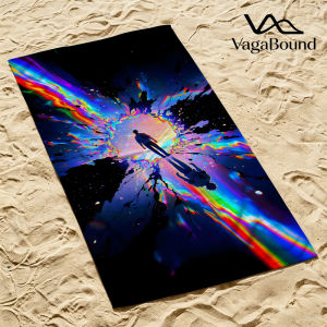 BILIBILI | Rainbow Portal Walk Luxury Beach Towels Crafted from Combed Cotton Plush and Absorbent Beach Towel or Pool Towels