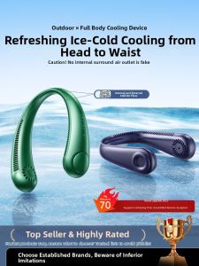SENXUN | Neck-Worn Fan Portable No-Leaf Turbo Silent Adjustable Cooling Accessory