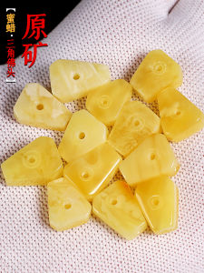 Raw Ore Beeswax Amber Triangle Buddha Head Integrated Tee Passion Fruit Seed King Kong Xingyue Bodhi Bracelet Crafts Accessories