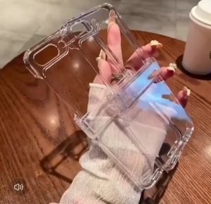 Hard Case Silikon Transparan Bezel Cover Clear Hinge Engsel Proctect Kompatibel Untuk Samsung Galaxy Z Flip 6 Z Flip 5 Z Flip 4 Z flip 3 Bening Mid Cover