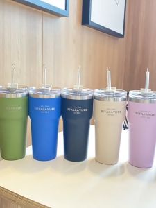 SITARAYURIแท้% แก้วสแตนเลส 700ml แก้วเก็บความเย็น ฝา 2 ฟังค์ชั่น ดีไซน์เรียบหรู แถมฟรีแปรงล้างหลอด รุ่นZF-036