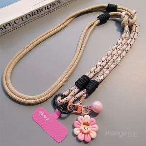 Long Crossbody Phone Lanyard Outdoor Camera Mobile Phone Anti-Loss Chain Creative Bee Shell Multi-Functional Carrying Design