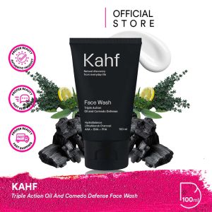 Sabun Wajah Pria Kahf/ Kahf Face Wash Triple Action Oil and Comedo Defense/ Facial Wash Kahf