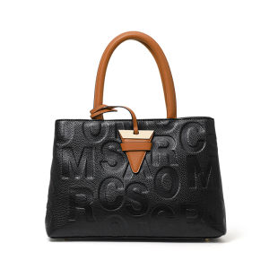 Aidrani Head layer Leather Bag Womens Big Bag New Light Luxury Leather Womens Bag Handbag Womens Temperament Single Shoulder Crossbody Bag