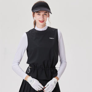 BG New Golf Vest Womens Sun Protection Tank Top Ladies Thin Breathable Open Back Style Jacket Sport Golf Jersey