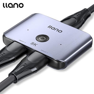Llano HDMI Splitter 4K 60Hz HDMI 2.0 Switcher 1in 2 / 2 in 1 Bi-Direction for PS4 TV XBOX360  Laptop PC Adapter Converter