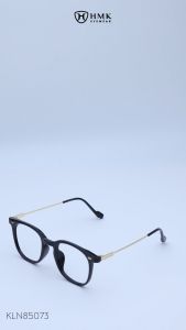Gọng Kính Kim Loại Phối Nhựa HMK Eyewear Nam Nữ Dáng Vuông Thời Trang - KLN85073