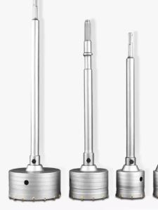 Bộ Mũi Khoan Lỗ Tường Bê Tông SDS Plus Đầu Cắt Cacbua TCT Dùng Cho Gạch Xi Măng Khoan Ống Điều Hòa Bộ Mũi Khoan Lõi Rỗng