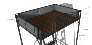 Loft bef customize /condo loft bed customize /onsite measurement+3D desin service