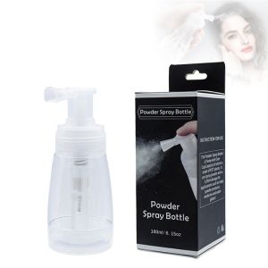Protable Powder Spray Bottle Transparent Plastic Atomizer Bottle Empty Refilled Talcum Powder Bottle Hairdressing Makeup Tools