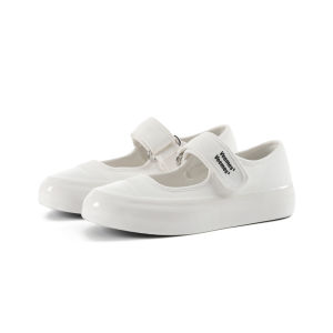 VEEMES | Summer White Thick Heel Canvas Shoes
