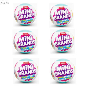Bandai | Mini Brands Ball Series:ZURU Fill The Fridge Playset| Blind Box Mystery Refrigerator Toys |Miniature Collectibles for Home Decor